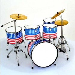 Mini Drum Set Replica for...