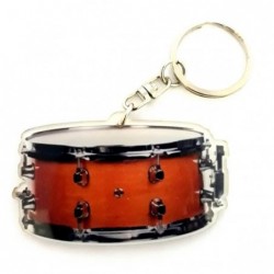 Acrylic Drum Shaped Keychains