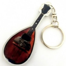 Acrylic Lute Shaped Keychains